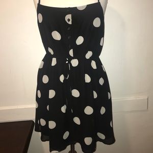 Black and white polka dot dress NWT